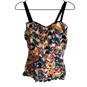 Profile by Gottex Tankini 34E / 34DD Shirred‎ Underwire Tankini Top
